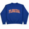 Royal Blue Crewneck Sweatshirt with Varsity-Style Graphic